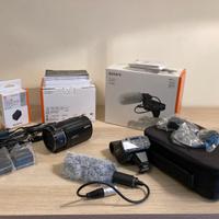 Sony 4K FDR-AX43A + microfono Sony XLR-K3M