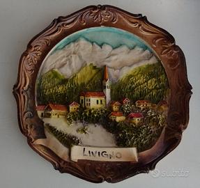 Piattino souvenir Livigno 