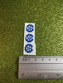 Adesivi in vinile blu lucido logo Repubblica Itali