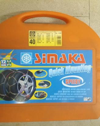 Catene Neve SIMAKA Speedy 12mm Taglia 40 OMOLOGATE