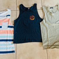 LOTTO 3 CANOTTE UOMO BERSHKA + KEY LARGO!