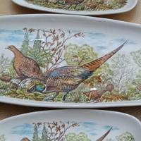 Piatti per cacciagione 1 grande e 6 per servire 