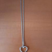 Collana donna cuore in argento 
