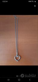 Collana donna cuore in argento 
