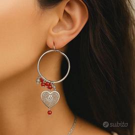 Orecchini gipsy heart nuova confezione reg