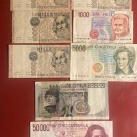 Banconote lire Italiane miste