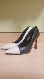 Scarpe nero/chiaro con tacco