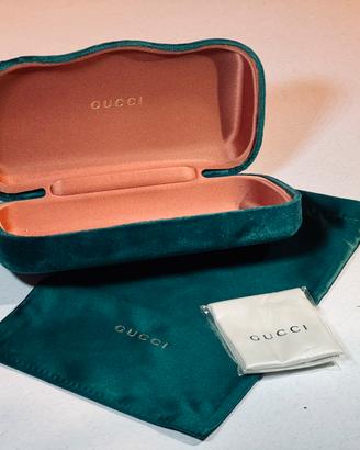 Custodia Gucci originale per occhiali + accessori