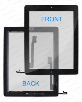 Vetro touch-screen nero per Ipad 3 e 4