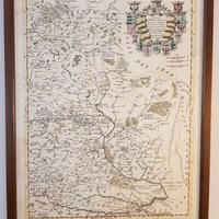 5 stampe carte geografiche Nord Europa