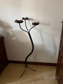 Porta candele a piantana