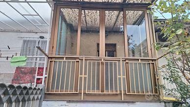 Veranda alluminio bronzo