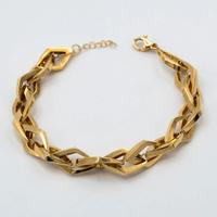 Bracciale in oro giallo 18 kt a rombi D.52
