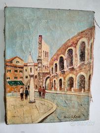 Quadro su tela Piazza Bra Verona 40 x 30