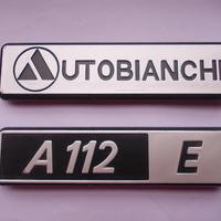 Scritte/Loghi posteriori "Autobianchi A112 E"