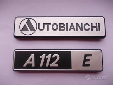 Scritte/Loghi posteriori "Autobianchi A112 E"