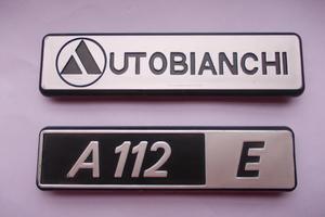 Scritte/Loghi posteriori "Autobianchi A112 E"