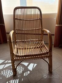 Poltroncina in vimini