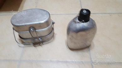 Gamella e borraccia militare