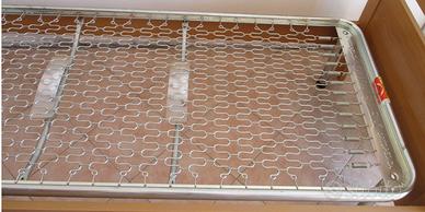 Rete e coprimaterasso singola come nuova