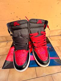 Jordan 1 Retro High OG Patent Bred – Taglia 42