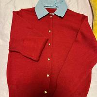 maglione rosso da donna