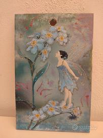 Quadretto con decoupage 