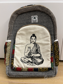 Zaino porta-PC in canapa naturale