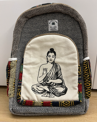 Zaino porta-PC in canapa naturale