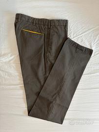 Incotex - pantaloni uomo marroni in cotone