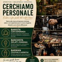 Barista banco gelateria barman