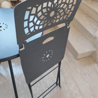 tavoli e sedie ferro battuto 