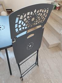 tavoli e sedie ferro battuto 