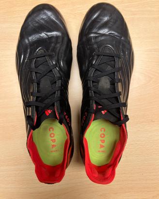 Adidas Copa Sense.1 FG pelle nero/rosso Taglia 45