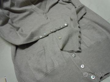 Maglioncino ZARA cardigan donna grigio tg L