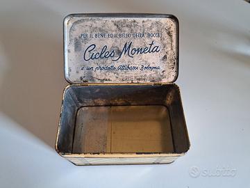 Scatola in latta Cicles Moneta Attibassi Bologna