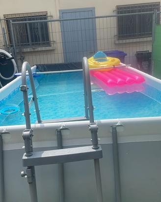 Piscina 4 x 2 alta 1 mt completa di pompa e filtro
