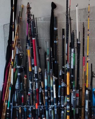 Canne da pesca e mulinelli
