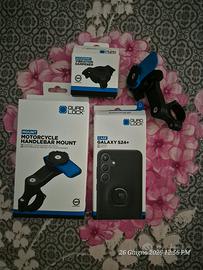 quad lock Kit per moto più cover s24+

