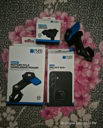 quad lock Kit per moto più cover s24+

