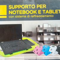 Supporto per notebook e tablet raffreddato