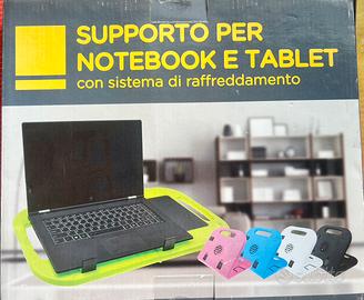 Supporto per notebook e tablet raffreddato