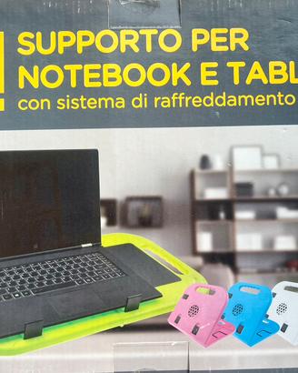Supporto per notebook e tablet raffreddato