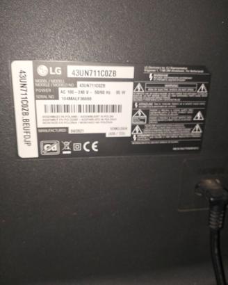 Smart TV LG 43” 4K NUOVA (mai usata) – webOS, Wi-F