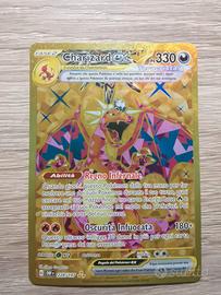 carta pokemon Charizard ex Teracristal gold