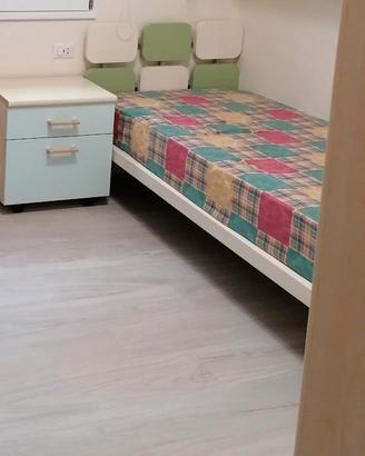 letto singolo laccato