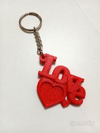 portachiavi rosso LOVE