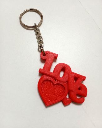 portachiavi rosso LOVE