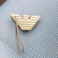 portachiavi Armani in gomma plastica 