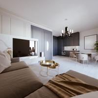 Piano terra quadrivano con giardino